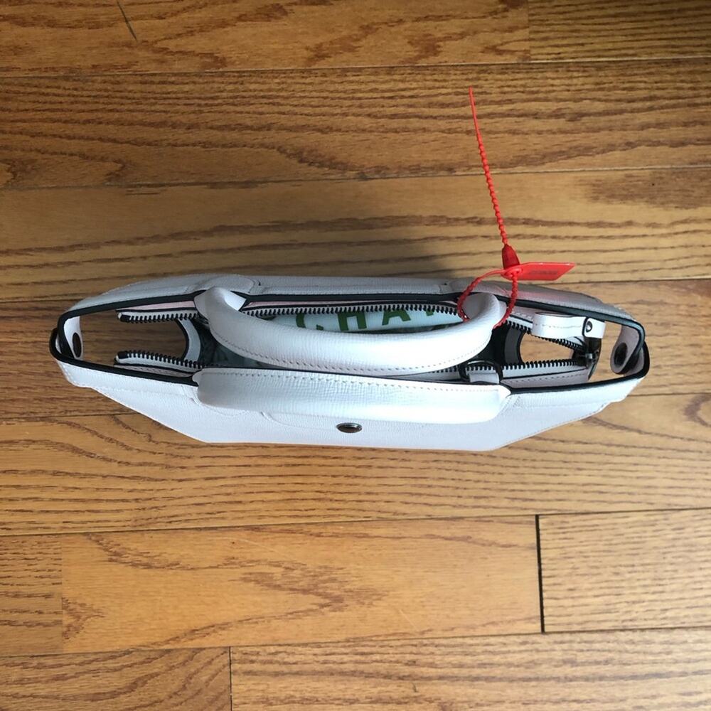 Longchamp RARE Le Pliage Heritage Top Handle Small Leather Pink Handbag NWOT - Picture 4 of 11